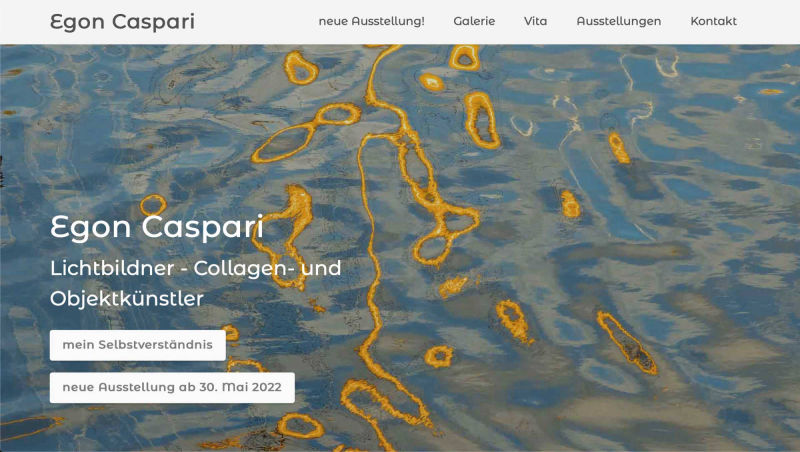 Website von Egon Caspari - Lichtbildner und Objektkünstler